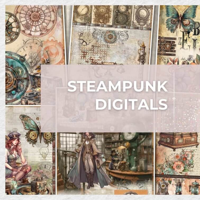Steampunk Digitals - Polka Art Studio